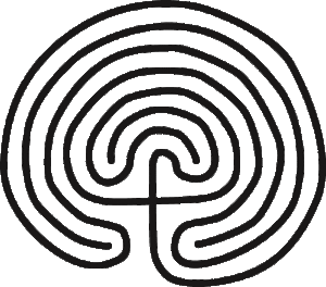 simple labyrinth drawing